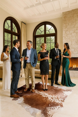 فرش اسپرت پوست گاو